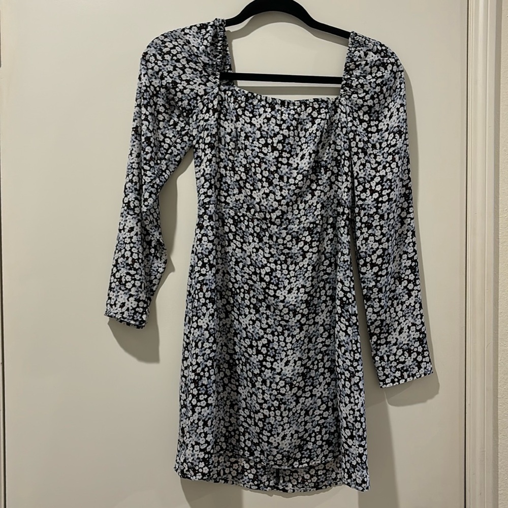 Abercrombie floral long sleeve mini dress